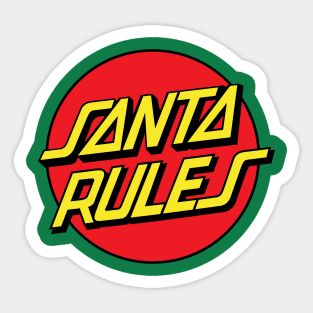 Santa Rules Sticker